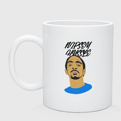 Кружка керамическая Hussle, цвет: белый