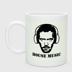 Кружка керамическая Dr House music, цвет: фосфор