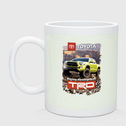 Кружка керамическая Toyota Racing Development mountains competition, цвет: фосфор