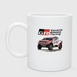 Кружка керамическая Toyota Gazoo Racing Team, Finland Motorsport, цвет: белый