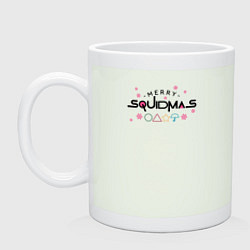 Кружка керамическая Merry Squidmas he elements, цвет: фосфор