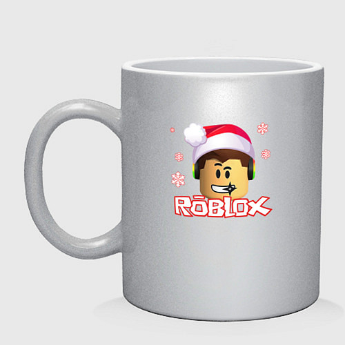 Кружка ROBLOX НОВЫЙ ГОД 2022 / Серебряный – фото 1