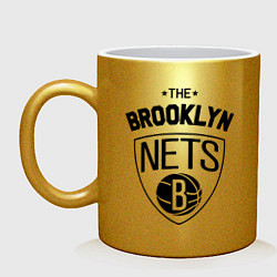 Кружка керамическая The Brooklyn Nets, цвет: золотой