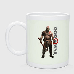 Кружка керамическая КРАТОС, БОГ ВОЙНЫ GOD OF WAR, цвет: фосфор