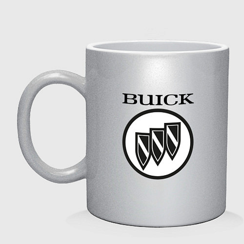 Кружка Buick Black and White Logo / Серебряный – фото 1