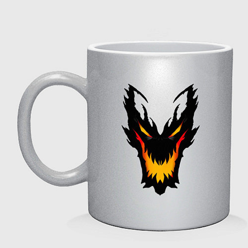 Кружка ЛИЦО SHADOW FIEND DOTA2 / Серебряный – фото 1