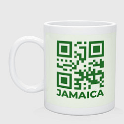Кружка керамическая QR Jamaica, цвет: фосфор