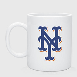 Кружка керамическая New York Mets - baseball team, цвет: белый