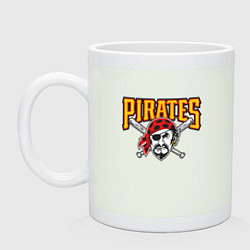 Кружка керамическая Pittsburgh Pirates - baseball team, цвет: фосфор