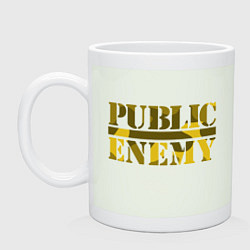Кружка керамическая Public Enemy Rap, цвет: фосфор