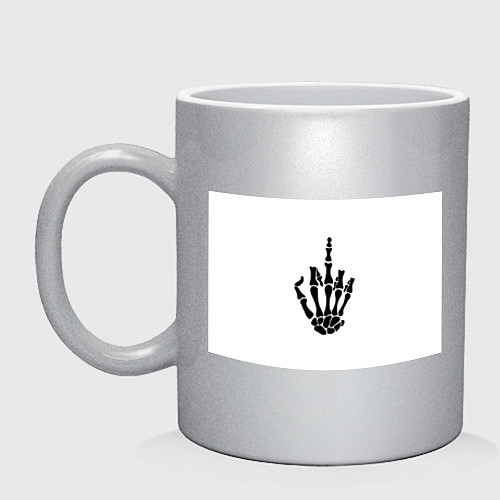 Кружка Fuck you,чел / Серебряный – фото 1