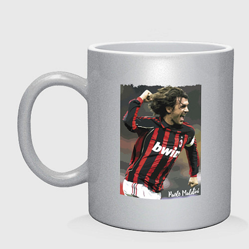 Кружка Paolo Cesare Maldini - Milan / Серебряный – фото 1