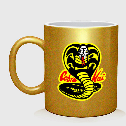 Кружка Кобра кай лого / Золотой – фото 1