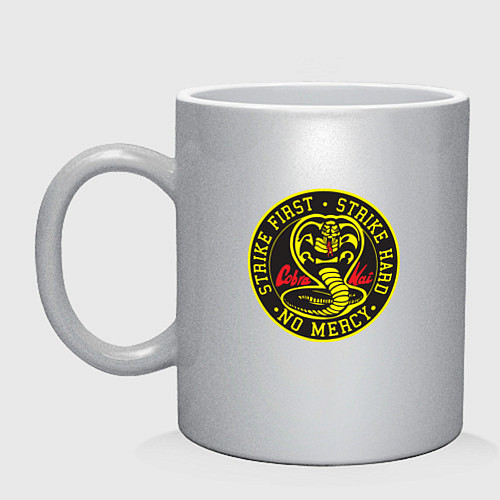 Кружка Кобра Кай Большое Лого / Серебряный – фото 1