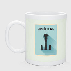 Кружка керамическая Astana Казахстан, цвет: фосфор