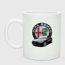 Кружка керамическая Alfa Romeo Carabinieri, цвет: фосфор