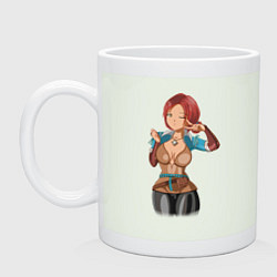 Кружка керамическая Triss Merigold by sexygirlsdraw, цвет: фосфор