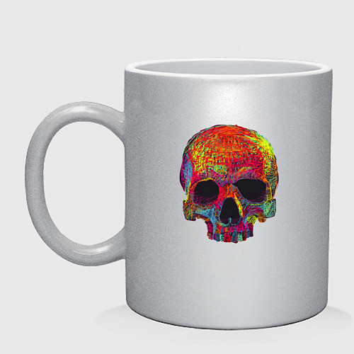 Кружка Cool color skull / Серебряный – фото 1