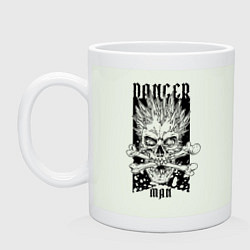 Кружка керамическая Danger mаn, цвет: фосфор