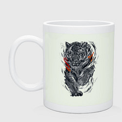 Кружка керамическая Cool tiger Power, цвет: фосфор