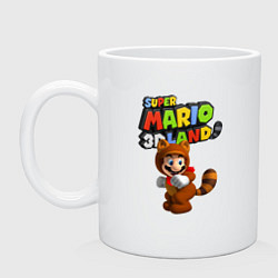 Кружка керамическая Super Mario 3D Land Hero, цвет: белый