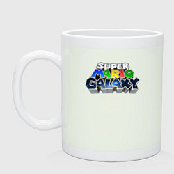 Кружка керамическая Super Mario Galaxy logo, цвет: фосфор