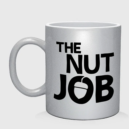 Кружка The nut job / Серебряный – фото 1