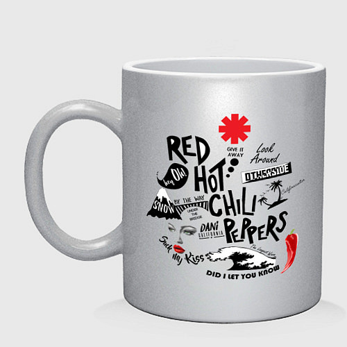 Кружка RHCP альбомы / Серебряный – фото 1