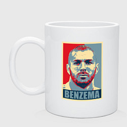 Кружка керамическая Obey - Benzema, цвет: белый