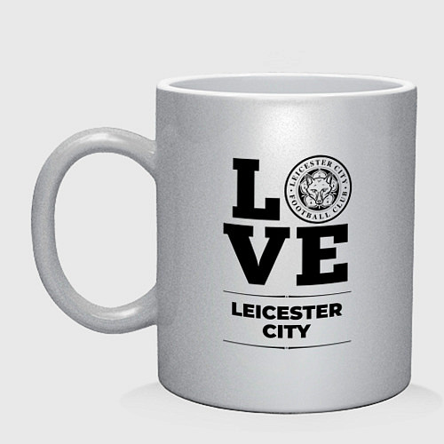 Кружка Leicester City Love Классика / Серебряный – фото 1