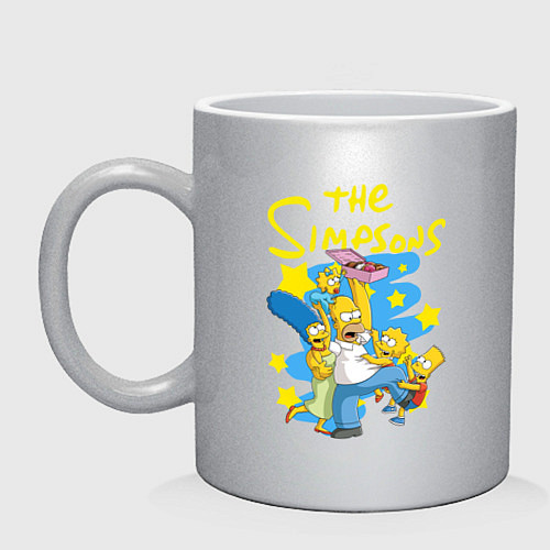 Кружка The SimpsonsСемейка Симпсонов / Серебряный – фото 1