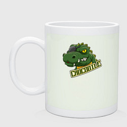 Кружка керамическая Pirate Crocodile, цвет: фосфор