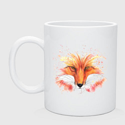 Кружка керамическая Charming fox, цвет: белый