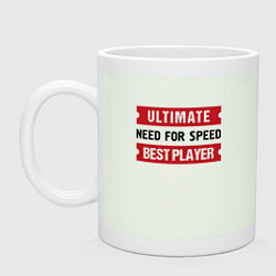 Кружка керамическая Need for Speed: Ultimate Best Player, цвет: фосфор