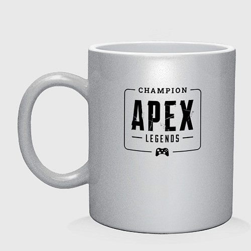 Кружка Apex Legends gaming champion: рамка с лого и джойс / Серебряный – фото 1