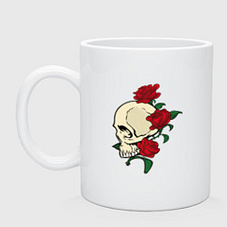 Кружка керамическая Смерть-продолжение жизни, цвет: белый