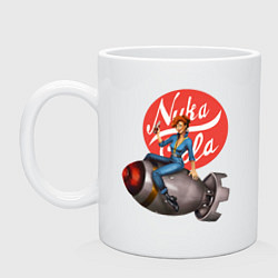 Кружка керамическая Nuka - cola bomb, цвет: белый