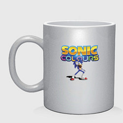 Кружка керамическая Sonic colors - Hedgehog, цвет: серебряный