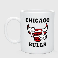 Кружка керамическая Chicago Bulls SWAG, цвет: белый