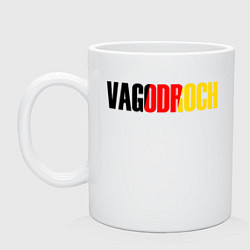 Кружка керамическая VAGODROCH, цвет: белый