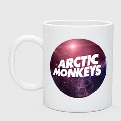 Кружка керамическая Arctic Monkeys: space, цвет: белый