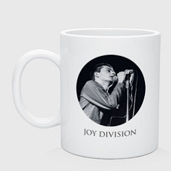 Кружка керамическая Joy Division: Ian Curtis, цвет: белый
