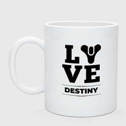 Кружка керамическая Destiny love classic, цвет: белый