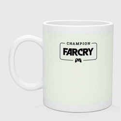 Кружка керамическая Far Cry gaming champion: рамка с лого и джойстиком, цвет: фосфор