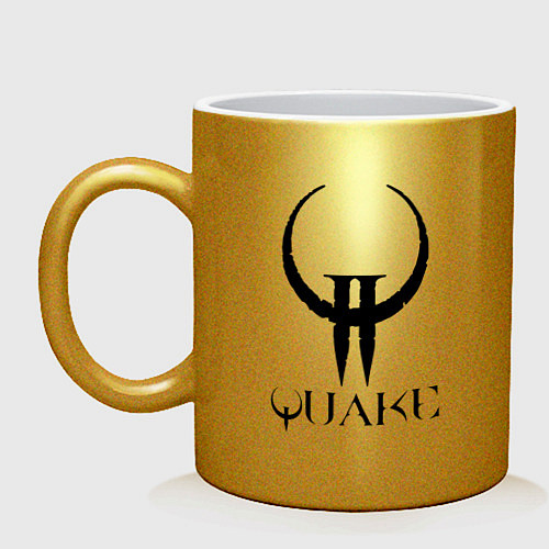 Кружка Quake II logo / Золотой – фото 1