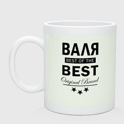 Кружка керамическая Валя best of the best, цвет: фосфор