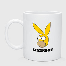 Кружка керамическая Simpboy - rabbit Homer, цвет: белый