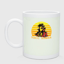 Кружка керамическая Токсичное лето, цвет: фосфор