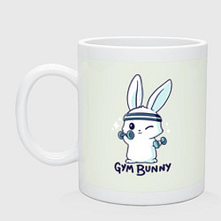 Кружка керамическая Gym bunny, цвет: фосфор