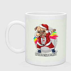 Кружка керамическая Dog christmas, цвет: фосфор